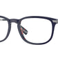 Burberry CEDRIC BE2369 Rectangle Eyeglasses  3956-TOP BLUE ON NAVY CHECK 56-20-150 - Color Map blue