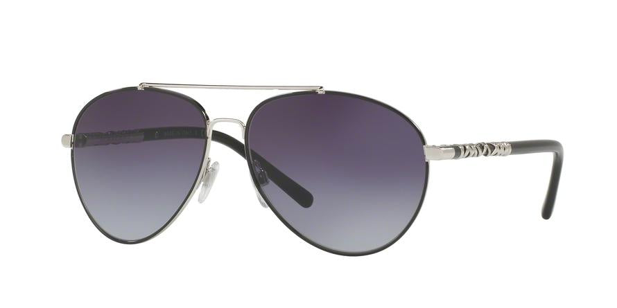 Burberry BE3089 Pilot Sunglasses  10058G-SILVER 58-14-140 - Color Map silver