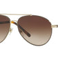 Burberry BE3089 Pilot Sunglasses  114513-LIGHT GOLD 58-14-140 - Color Map gold
