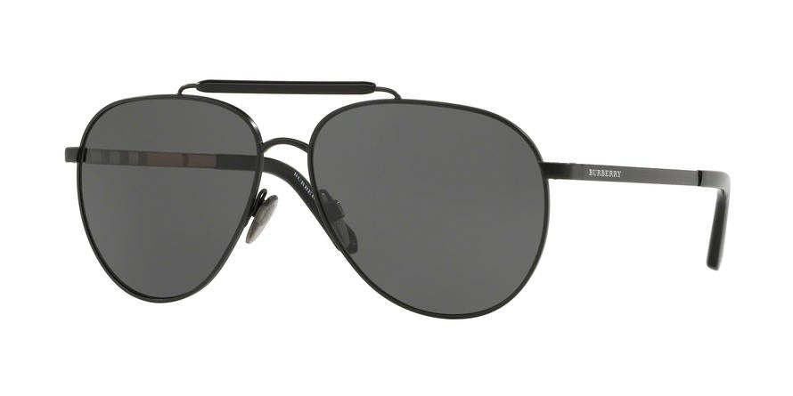 Burberry BE3097 Pilot Sunglasses  10075V-MATTE BLACK 59-14-145 - Color Map black