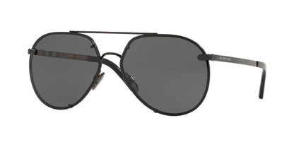 Burberry BE3099 Pilot Sunglasses  100187-BLACK 61-14-140 - Color Map black
