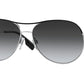 Burberry TARA BE3122 Pilot Sunglasses  1005T3-SILVER/BLACK 59-14-140 - Color Map silver