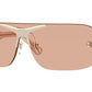 Burberry BE3123 Rectangle Sunglasses  3358/3-TRANSPARENT PEACH 60-160-145 - Color Map light brown