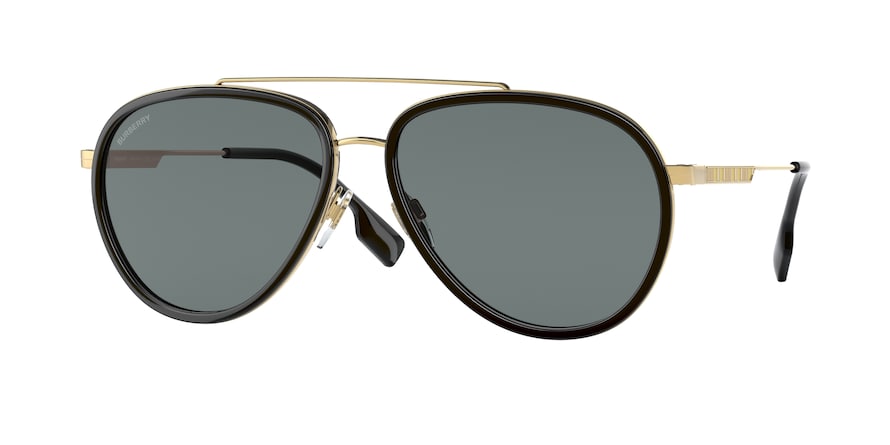 Burberry OLIVER BE3125 Pilot Sunglasses  101781-GOLD 59-15-145 - Color Map gold