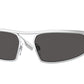 Burberry RUBY BE3129 Rectangle Sunglasses  100587-SILVER 59-18-140 - Color Map silver