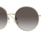 Burberry PIPPA BE3132 Round Sunglasses  11098G-LIGHT GOLD 58-19-140 - Color Map gold