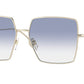 Burberry DAPHNE BE3133 Square Sunglasses  110919-LIGHT GOLD 58-16-140 - Color Map gold