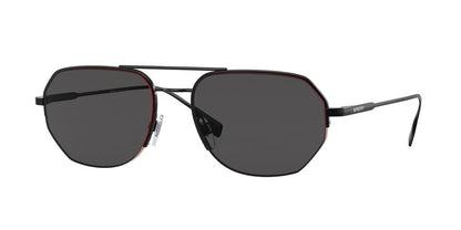 Burberry HENRY BE3140 Irregular Sunglasses  100187-NERO 57-18-145 - Color Map black