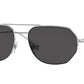 Burberry HENRY BE3140 Irregular Sunglasses  100587-SILVER 57-18-145 - Color Map silver