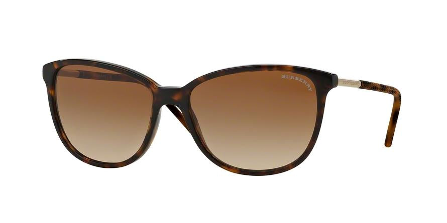 Burberry BE4180 Cat Eye Sunglasses  300213-DARK HAVANA 57-16-140 - Color Map havana