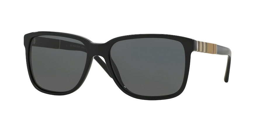 Burberry BE4181 Square Sunglasses  300187-BLACK 58-17-140 - Color Map black