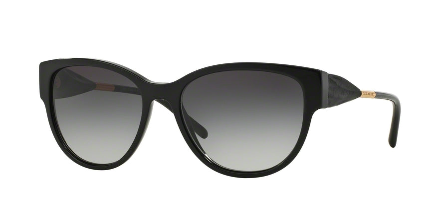 Burberry BE4190 Cat Eye Sunglasses  30018G-BLACK 56-17-140 - Color Map black