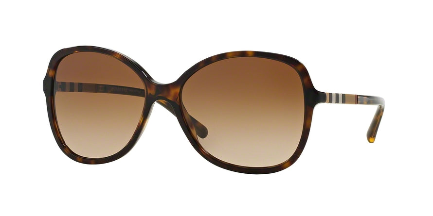 Burberry BE4197 Round Sunglasses  300213-DARK HAVANA 58-16-140 - Color Map havana
