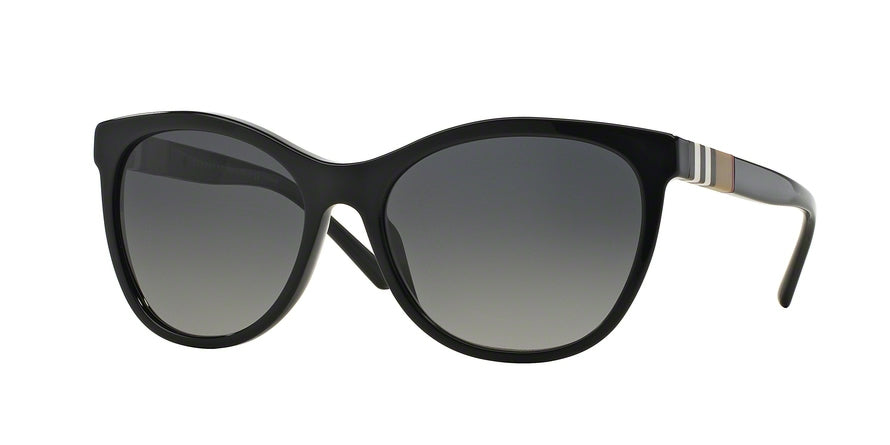 Burberry BE4199 Cat Eye Sunglasses  3001T3-BLACK 58-17-140 - Color Map black