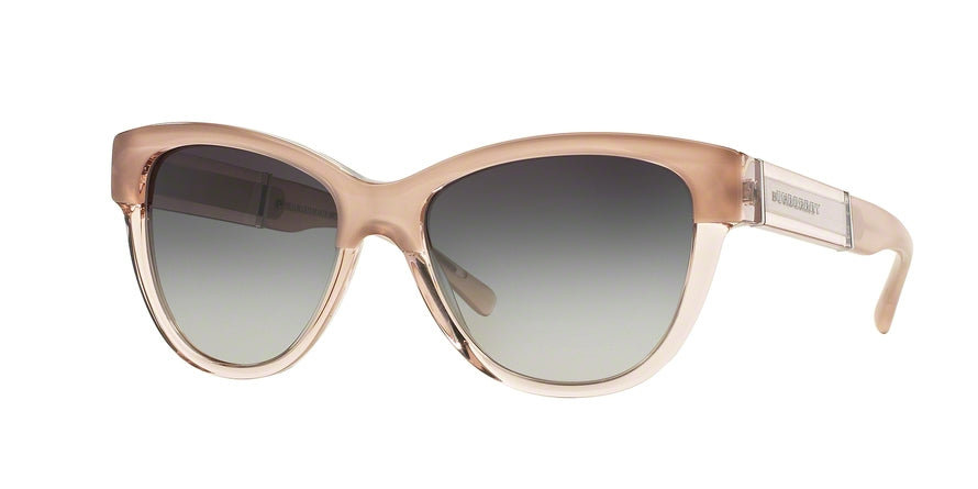 Burberry BE4206 Cat Eye Sunglasses  35608G-TOP OPAL NUDE ON NUDE 55-17-140 - Color Map light brown