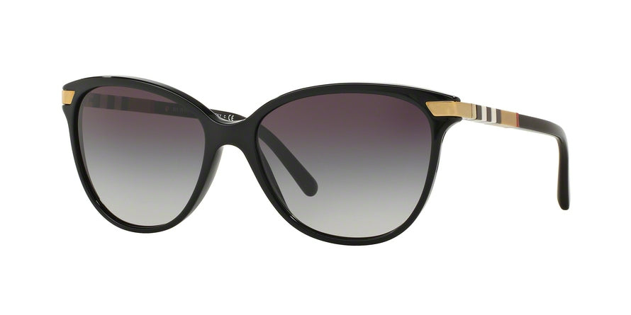 Burberry BE4216F Cat Eye Sunglasses  30018G-BLACK 57-16-140 - Color Map black