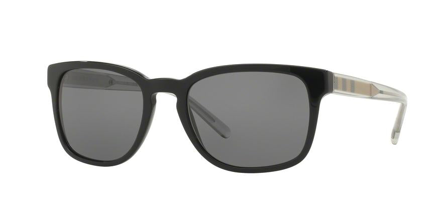 Burberry BE4222 Square Sunglasses  300181-BLACK 55-20-145 - Color Map black