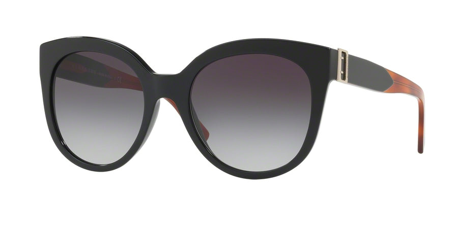 Burberry BE4243 Cat Eye Sunglasses  36378G-BLACK 55-20-140 - Color Map black