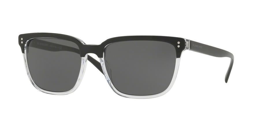 Burberry BE4255F Square Sunglasses  30295V-TOP BLACK ON CRYSTAL 58-17-145 - Color Map black