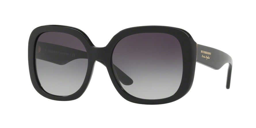 Burberry BE4259 Square Sunglasses  30018G-BLACK 56-18-140 - Color Map black