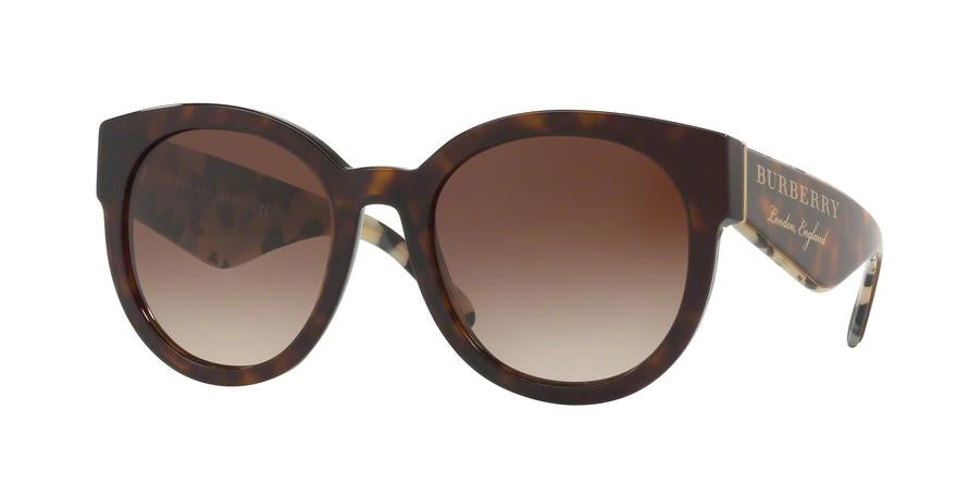 Burberry BE4260F Round Sunglasses  368813-DARK HAVANA 54-21-140 - Color Map havana