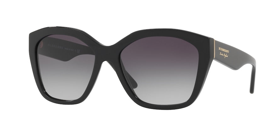 Burberry BE4261 Irregular Sunglasses  30018G-BLACK 57-17-140 - Color Map black