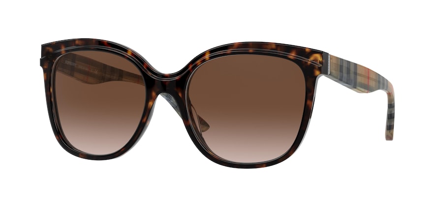 Burberry BE4270F Butterfly Sunglasses  390313-DARK HAVANA 55-18-140 - Color Map havana