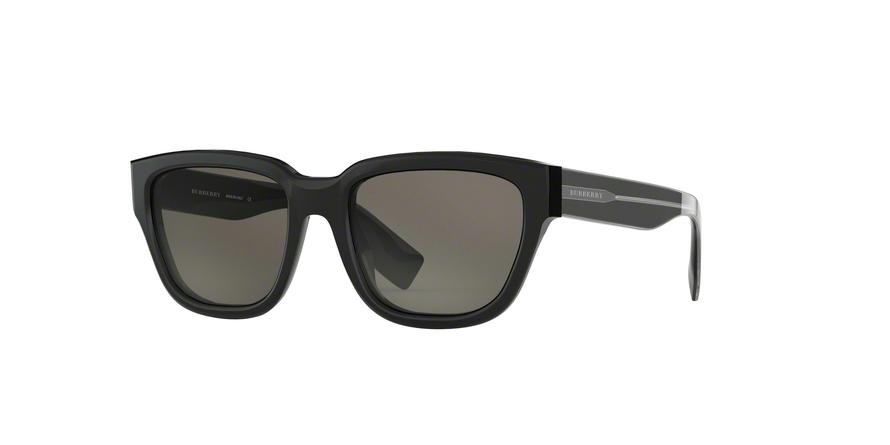 Burberry BE4277F Square Sunglasses  3758/3-BLACK 54-19-140 - Color Map black