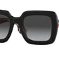 Burberry BE4284 Square Sunglasses  3803T3-BLACK 52-22-140 - Color Map black