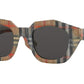 Burberry BE4288F Irregular Sunglasses  377887-VINTAGE CHECK 46-23-140 - Color Map multi