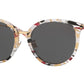 Burberry BE4289D Round Sunglasses  379287-STRIPED CHECK 56-20-145 - Color Map multi