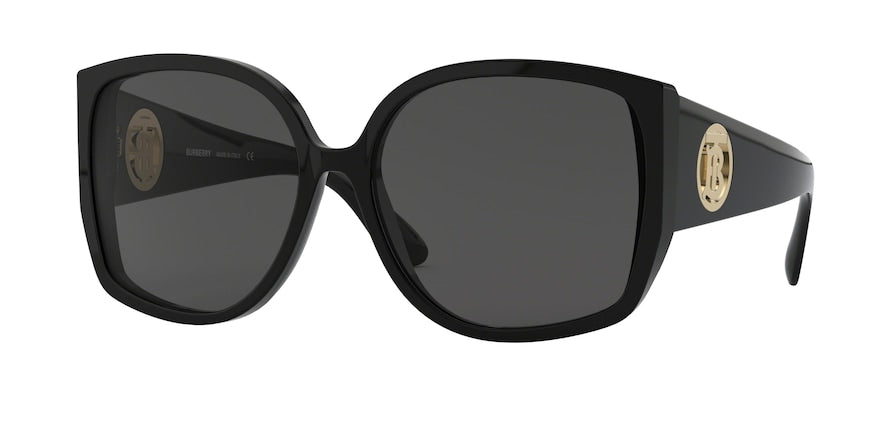 Burberry BE4290 Square Sunglasses  300187-BLACK 61-16-140 - Color Map black