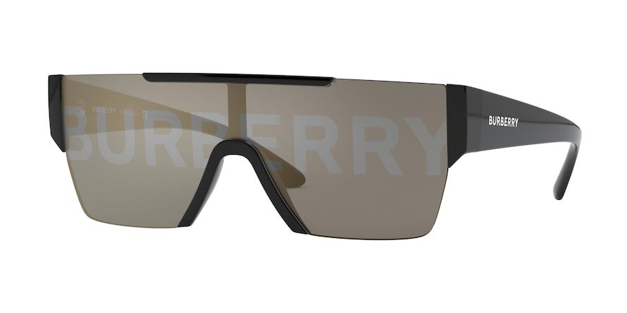 Burberry BE4291 Rectangle Sunglasses  3001/G-BLACK 38-138-140 - Color Map black