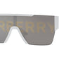 Burberry BE4291 Rectangle Sunglasses  3007/H-WHITE 38-138-140 - Color Map white