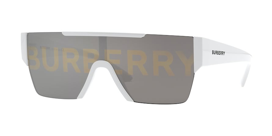 Burberry BE4291 Rectangle Sunglasses  3007/H-WHITE 38-138-140 - Color Map white