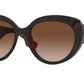 Burberry ROSE BE4298F Cat Eye Sunglasses  390513-TOP HAVANA ON BORDEAUX 54-18-140 - Color Map havana