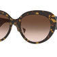 Burberry ROSE BE4298 Cat Eye Sunglasses  382713-TOP DARK HAVANA ON TB BROWN 54-18-140 - Color Map havana