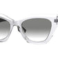 Burberry BE4299F Butterfly Sunglasses  38318E-TOP GREY ON TRANSPARENT 52-20-140 - Color Map grey