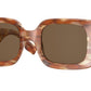 Burberry DELILAH BE4327 Square Sunglasses  391573-BROWN 51-23-140 - Color Map brown