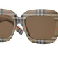 Burberry MYRTLE BE4334 Square Sunglasses  393273-VINTAGE CHECK 54-18-140 - Color Map multi