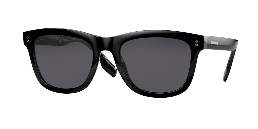 Burberry MILLER BE4341 Rectangle Sunglasses  3001T8-BLACK 55-20-145 - Color Map black