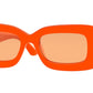Burberry ASTRID BE4343 Rectangle Sunglasses  393874-ORANGE 52-19-140 - Color Map orange