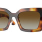 Burberry DAISY BE4344F Square Sunglasses  3316T5-LIGHT BROWN 53-20-140 - Color Map havana