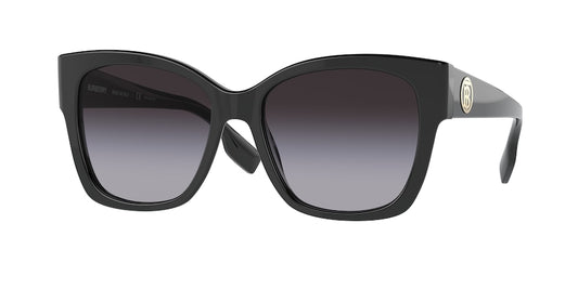 Burberry RUTH BE4345F Square Sunglasses  30018G-BLACK 56-17-140 - Color Map black
