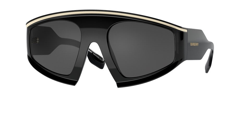 Burberry BROOKE BE4353 Irregular Sunglasses  300187-BLACK 56-22-135 - Color Map black