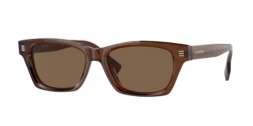 Burberry KENNEDY BE4357 Rectangle Sunglasses  398673-BROWN 53-17-145 - Color Map brown