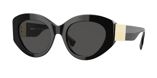 Burberry SOPHIA BE4361F Cat Eye Sunglasses  300187-BLACK 51-20-135 - Color Map black