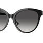 Burberry BETTY BE4365 Cat Eye Sunglasses  39778G-BLACK ON PRINT TB/CRYSTAL 55-18-140 - Color Map black