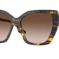 Burberry TAMSIN BE4366 Cat Eye Sunglasses  398113-TOP CHECK/STRIPED BROWN 55-16-140 - Color Map brown