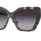 Burberry TAMSIN BE4366 Cat Eye Sunglasses  39838G-TOP CHECK/GREY HAVANA 55-16-140 - Color Map grey